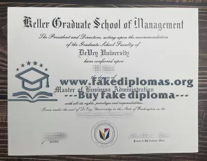 Buy Keller Graduate School of Management fake diploma.