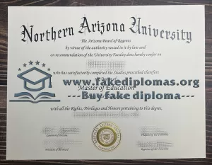 Buy Northern Arizona University fake diploma, Fake NAU certificate.