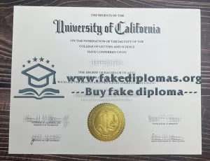 Buy University of California fake diploma, Fake UC certificate.