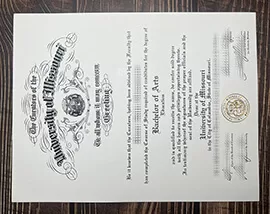 Obtain University of Missouri fake diploma.