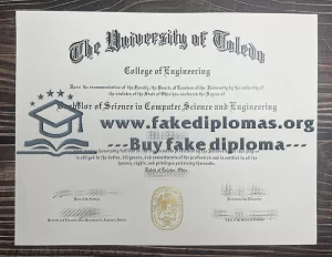 Buy University of Toledo fake diploma, Fake UT certificate online.