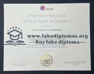 Buy AICPA fake diploma, Fake AICPA certificate online.