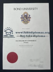 Buy Bond University fake diploma, Make Bond University certificate.