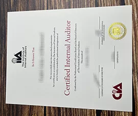 Get Certified Internal Auditor fake diploma, Fake IIA certificate.