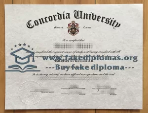 Buy Concordia University fake diploma, Fake Concordia University degree.