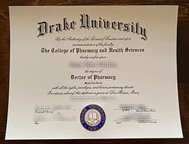 Obtain Drake University fake diploma online.