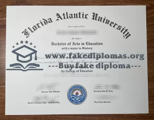 Buy Florida Atlantic University fake diploma, Fake FAU degree.