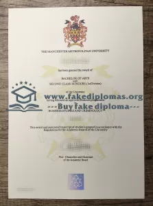 Buy Manchester Metropolitan University fake diploma, Fake MMU degree.