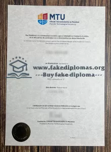 Buy Munster Technological University fake diploma, Fake MTU degree.