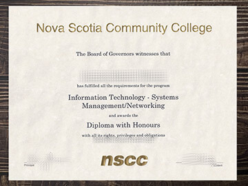 Get Nova Scotia Community College fake diploma online.
