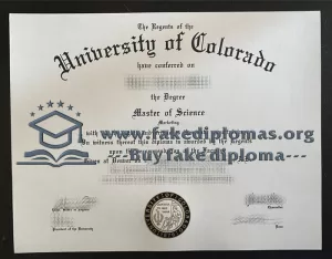 Buy University of Colorado fake diploma, Fake CU degree.