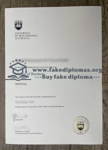 Buy University of Wollongong fake diploma, Fake UOW degree.