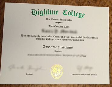 Fake Highline College diploma, Obtain Highline College fake degree.