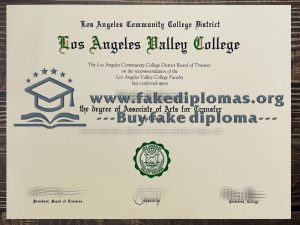 Buy Los Angeles Valley College fake diploma, Fake LAVC degree.