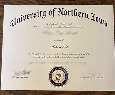 Purchase University of Northern Iowa fake diploma online.