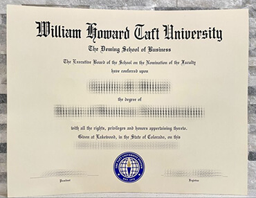 Obtain William Howard Taft University fake diploma online.