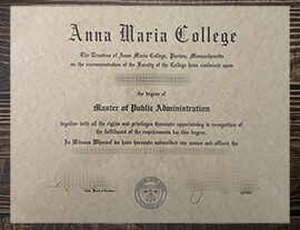 Obtain Anna Maria College fake diploma online.