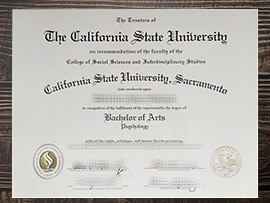 Obtain California State University, Sacramento fake diploma.