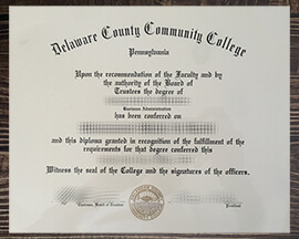Get DCCC fake diploma, Fake Delaware County Community College certificate.