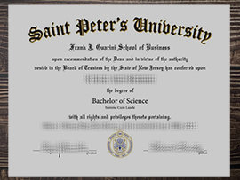 Get Saint Peter’s University fake diploma online.