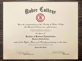 Get Baker College fake diploma online.
