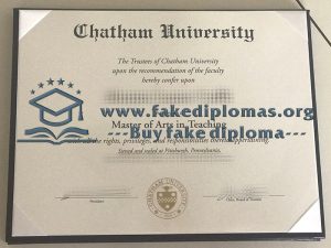 Buy Chatham University fake diploma online.