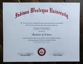 Make a Indiana Wesleyan University diploma.