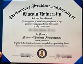 Obtain Lincoln University fake diploma online.