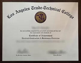 Where to buy Los Angeles Trade Technical College fake degree?