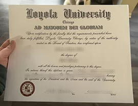I want to buy Loyola University Chicago fake certificate.