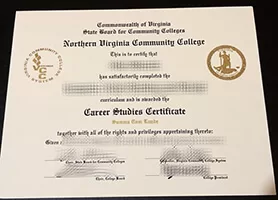 Order Northern Virginia Community College fake diploma online.