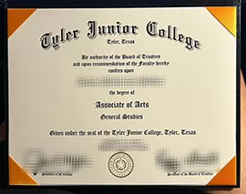 Order Tyler Junior College fake diploma online.