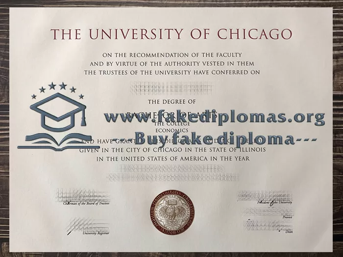 Buy University of Chicago fake diploma, Fake UChi degree.
