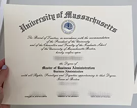 Obtain University of Massachusetts Boston fake diploma.
