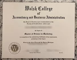 Obtain Walsh College fake diploma online.
