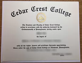 Order Cedar Crest College fake diploma online.