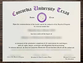 Get Concordia University Texas fake diploma.