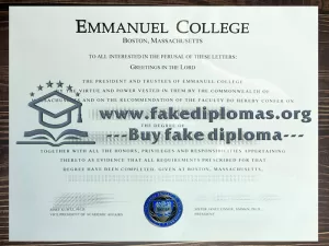 Buy Emmanuel College fake diploma online.