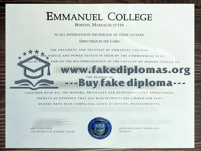 Buy Emmanuel College fake diploma online.