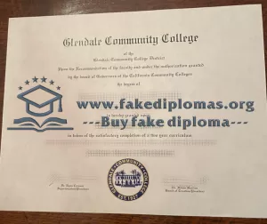Buy Glendale Community College fake diploma.
