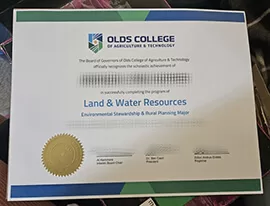 Purchase Olds College of Agriculture & Technology fake degree.