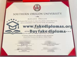 Buy Southern Oregon University fake diploma, Fake SOU degree.