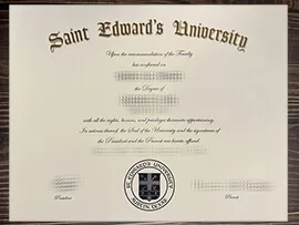 Obtain St Edward’s University fake diploma online.