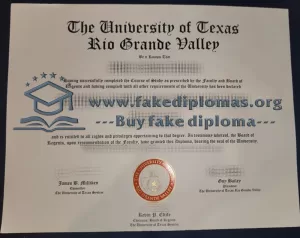 Buy University of Texas Rio Grande Valley fake diploma, Fake UTRGV degree.