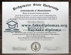 Buy Bridgewater State University fake diploma.