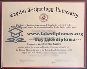 Buy Capitol Technology University fake diploma.