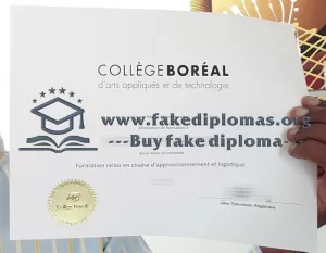 Buy Collège Boréal fake diploma, Fake Collège Boréal degree.