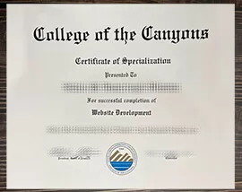 Order College of the Canyons fake diploma online.