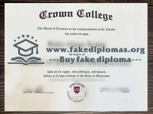 Buy Crown College fake diploma online.