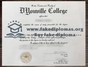 Purchase a D'youville College fake diploma online.